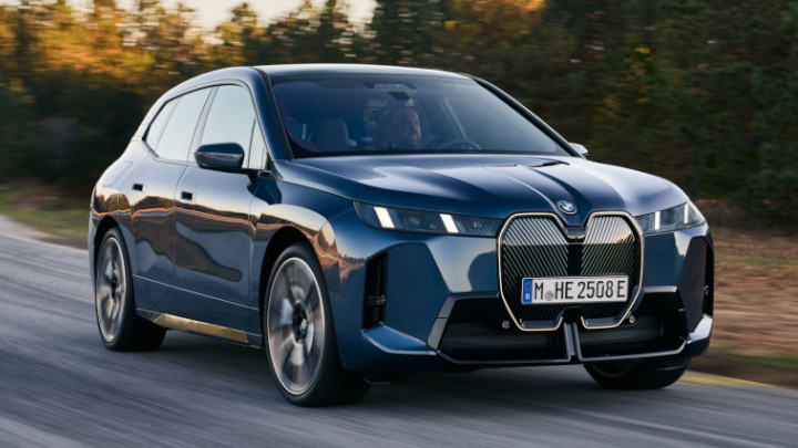 2026 BMW iX M60 front three-quarter view